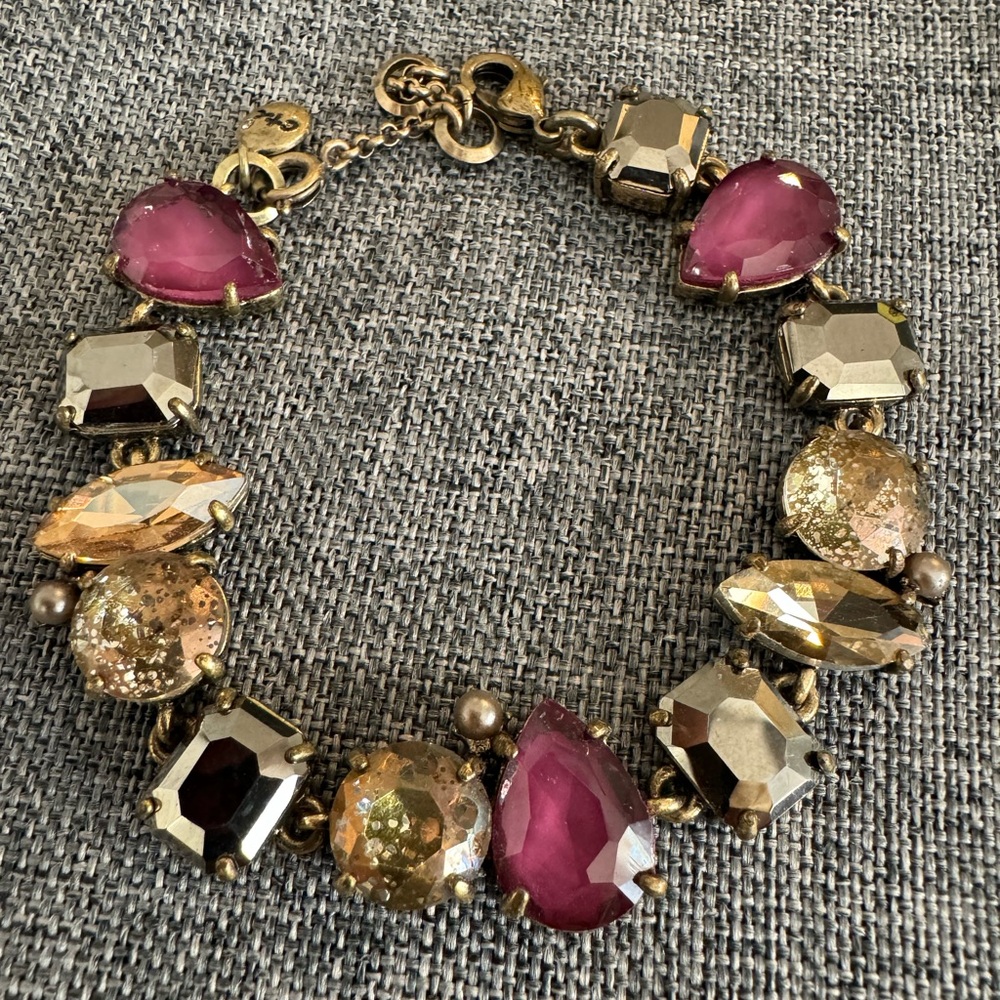 Chloe and Isabel jewel/gold tone bracelet